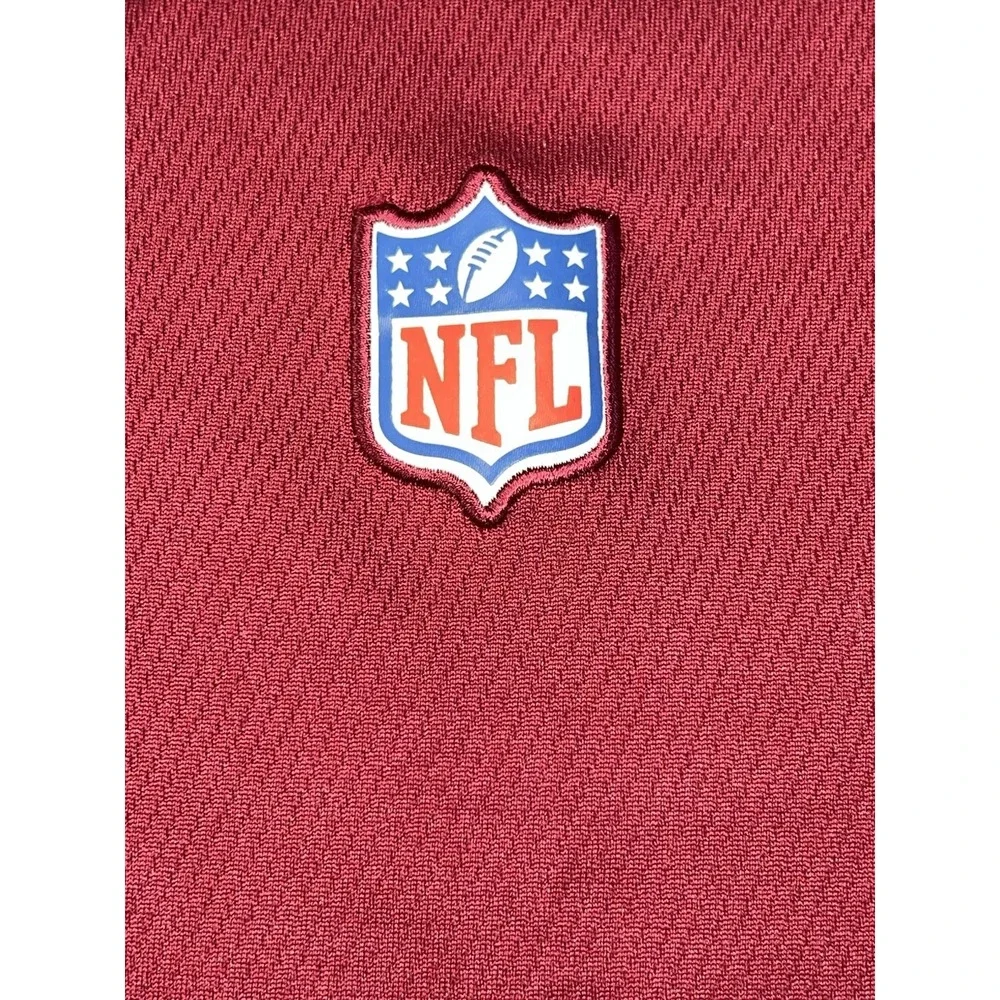 Red NFL On Field POLO SHORT SLEEVE SHIRT XXL Nike On Field Apparel‎